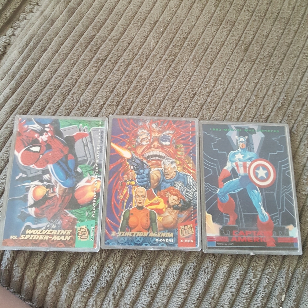 Marvel/ X-Men men incased trading cards